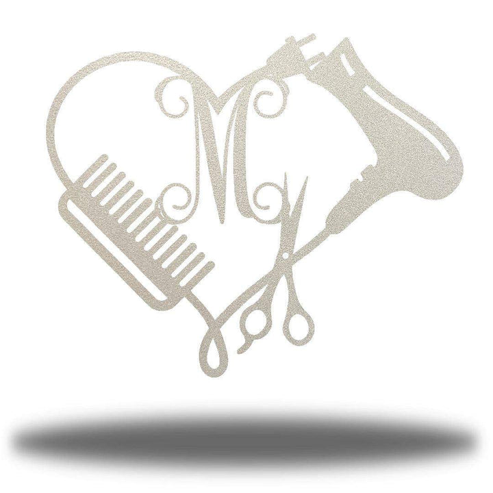 Riverside Designs-Hair Dresser Monogram-Metal Wall Art Décor