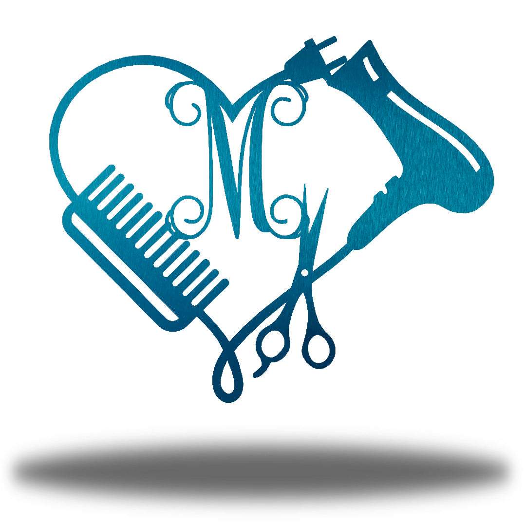Riverside Designs-Hair Dresser Monogram-Metal Wall Art Décor