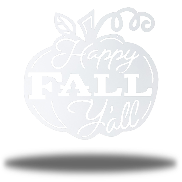 Riverside Designs-Happy Fall Y'all Pumpkin-Metal Wall Art Décor