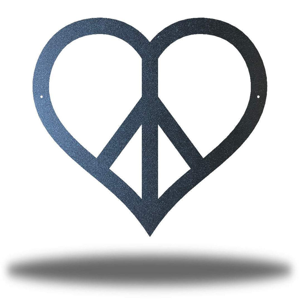 Riverside Designs-Heart Peace Sign-Metal Wall Art Décor