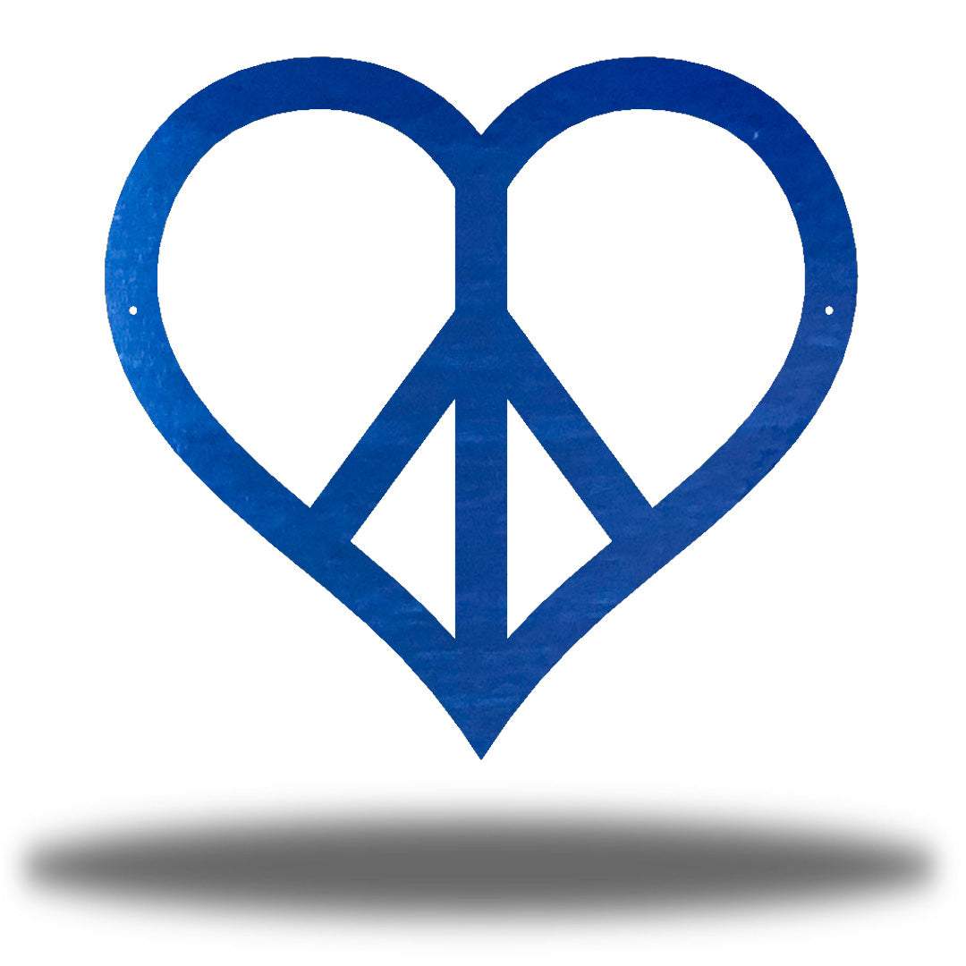 Riverside Designs-Heart Peace Sign-Metal Wall Art Décor