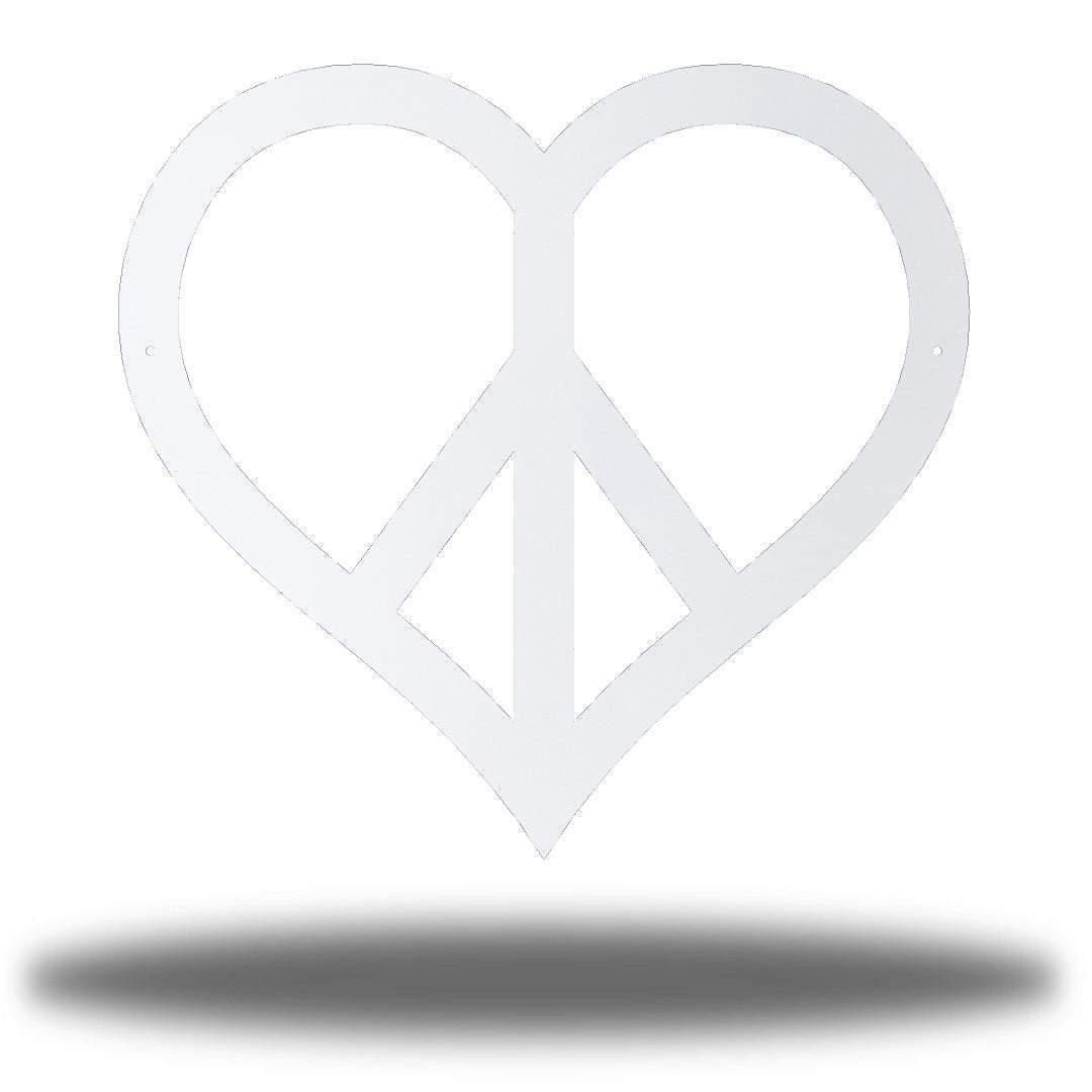 Riverside Designs-Heart Peace Sign-Metal Wall Art Décor