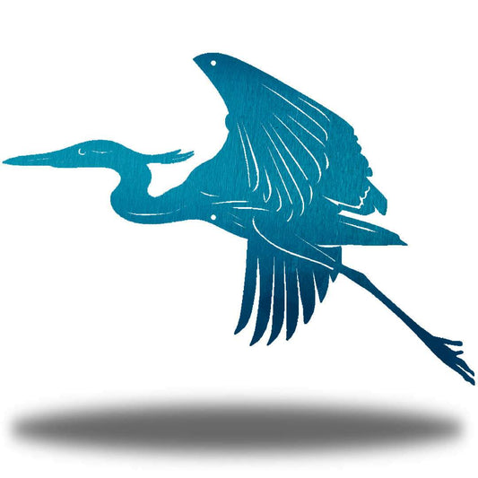 Riverside Designs-Heron-Metal Wall Art Décor