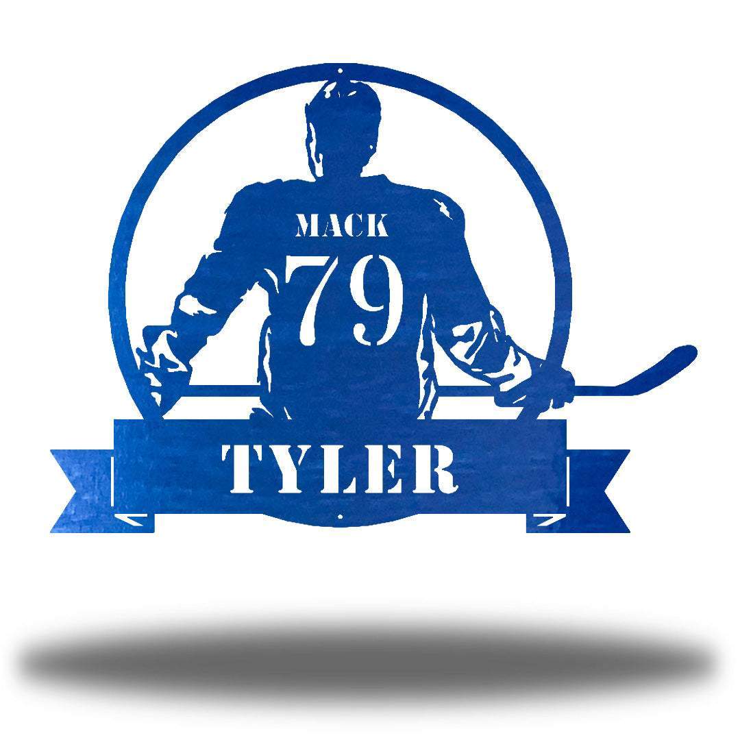 Riverside Designs-Hockey Monogram-Metal Wall Art Décor