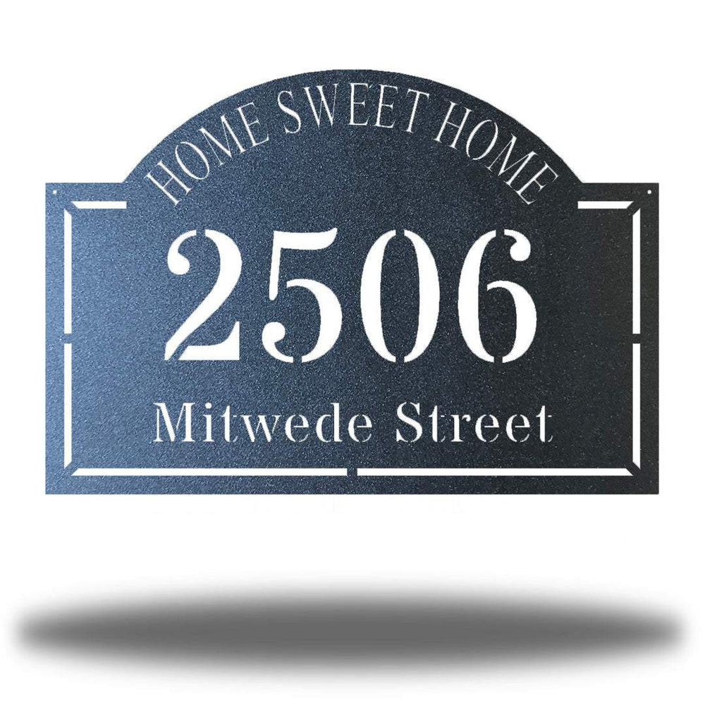 Riverside Designs-Home Sweet Home Address Sign-Metal Wall Art Décor