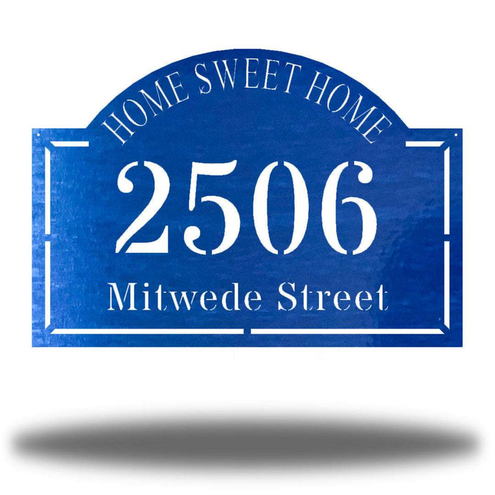 Riverside Designs-Home Sweet Home Address Sign-Metal Wall Art Décor