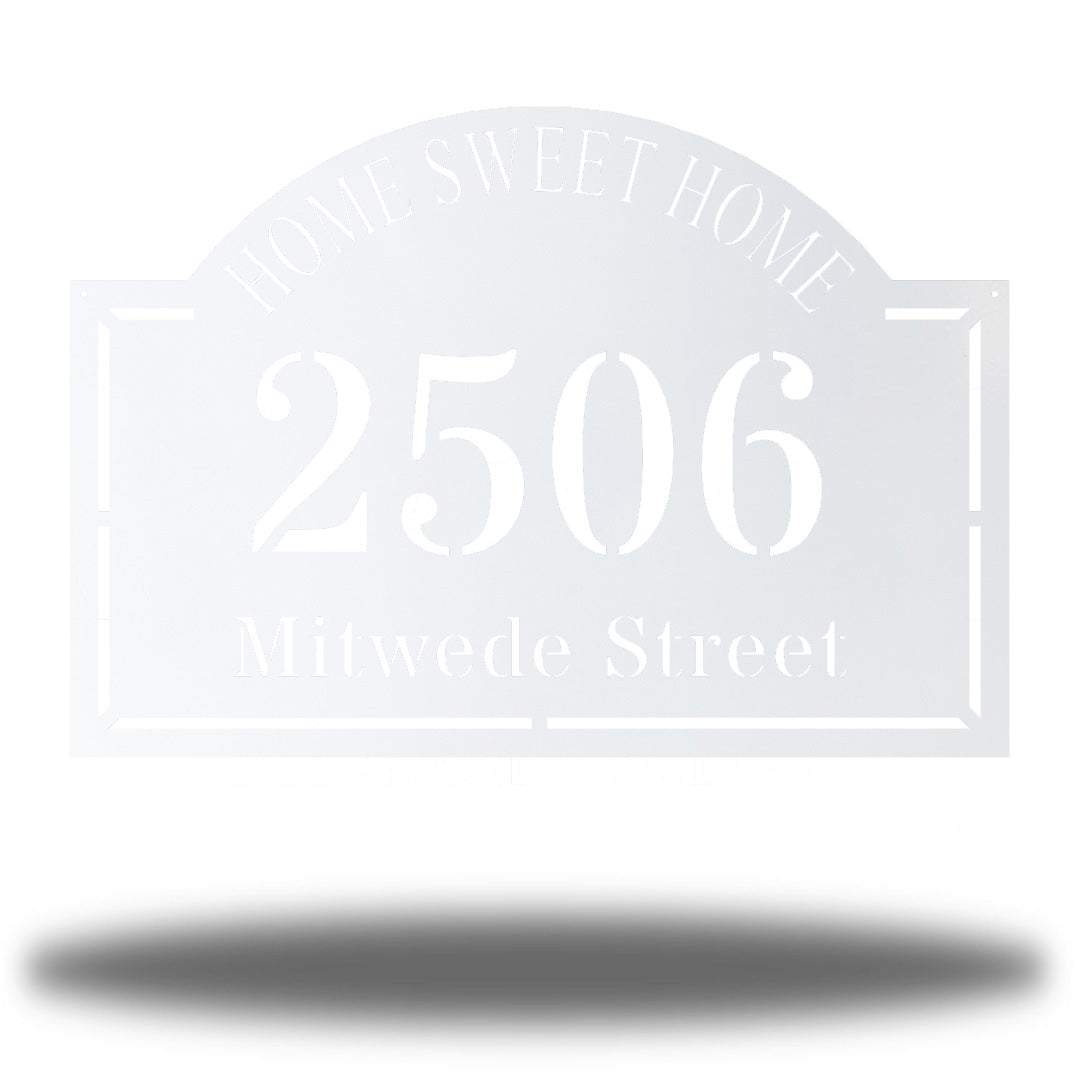 Riverside Designs-Home Sweet Home Address Sign-Metal Wall Art Décor