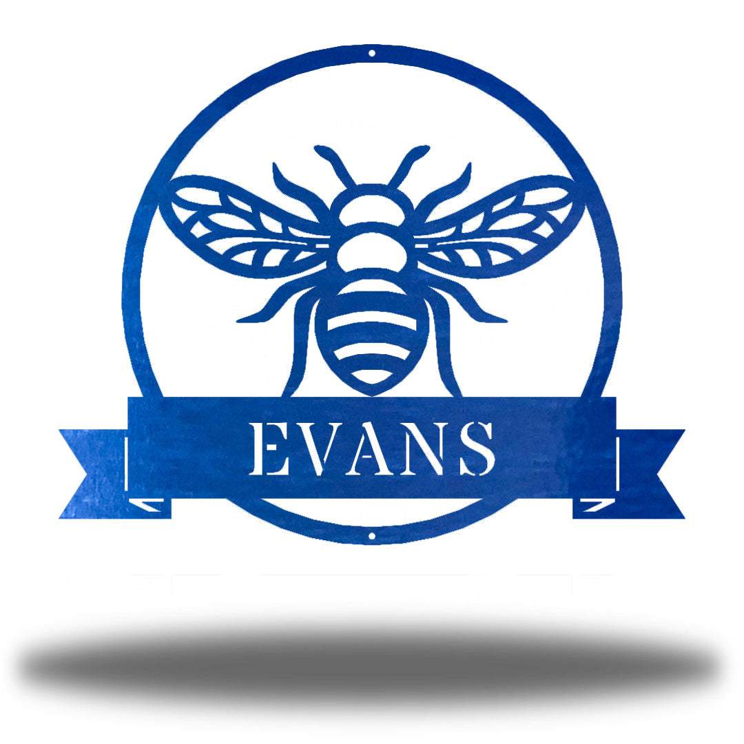 Riverside Designs-Honey Bee Monogram-Metal Wall Art Décor