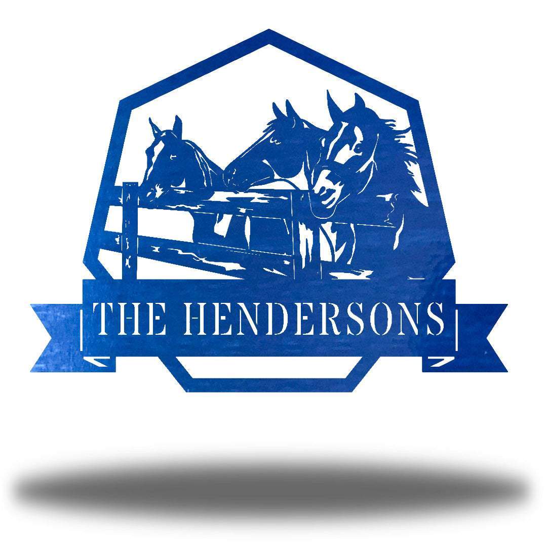 Riverside Designs-Horse Stable Monogram-Metal Wall Art Décor