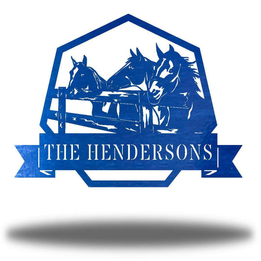 Riverside Designs-Horse Stable Monogram-Metal Wall Art Décor