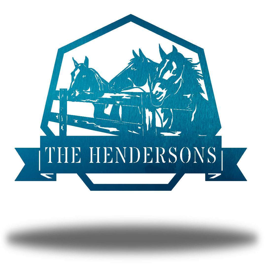 Riverside Designs-Horse Stable Monogram-Metal Wall Art Décor