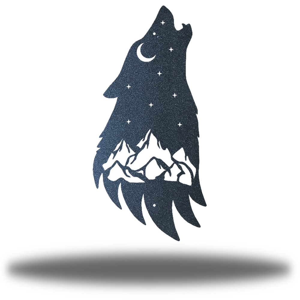 Riverside Designs-Howling Wolf-Metal Wall Art Décor