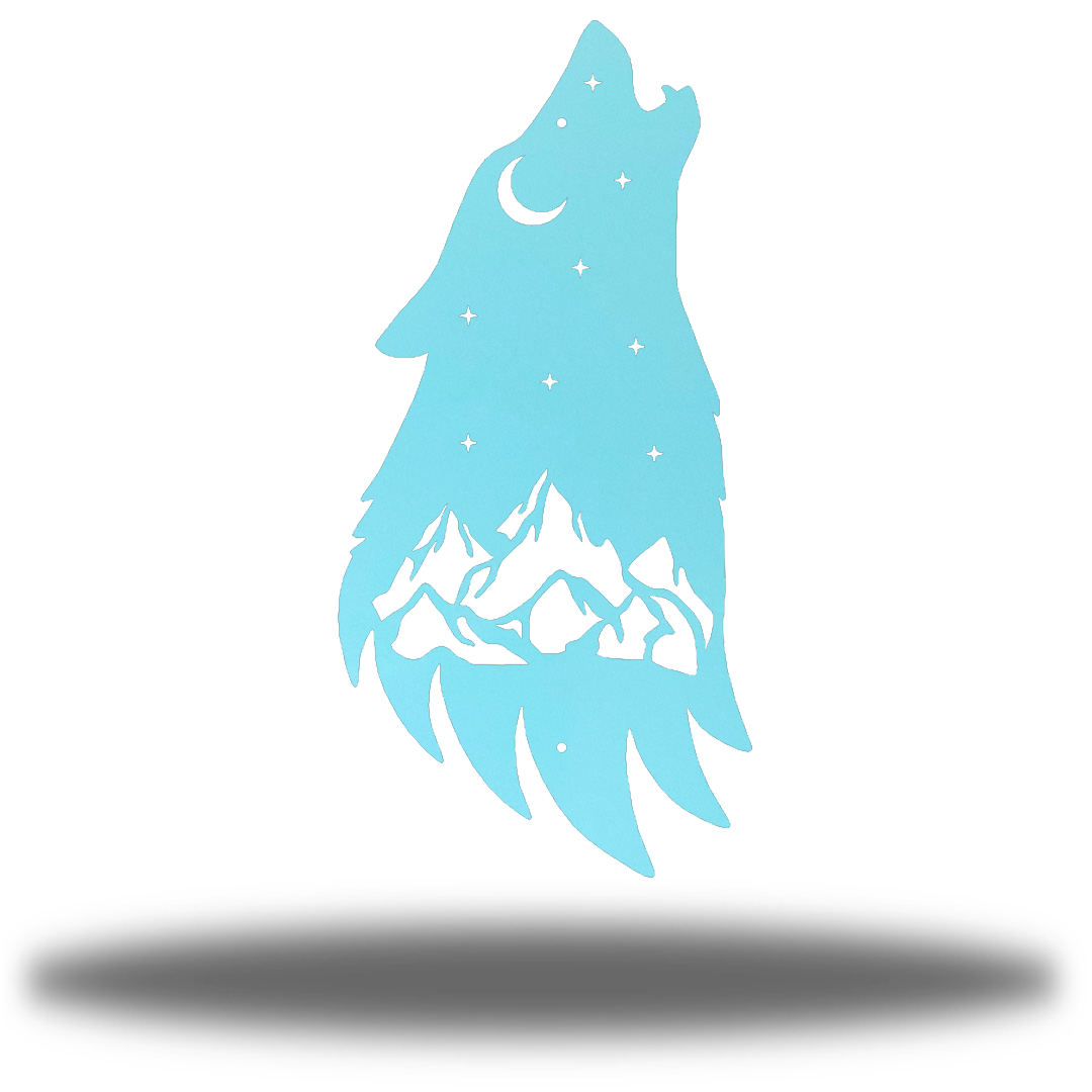 Riverside Designs-Howling Wolf-Metal Wall Art Décor