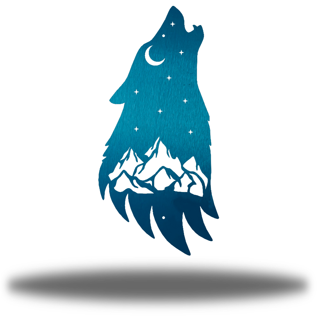 Riverside Designs-Howling Wolf-Metal Wall Art Décor