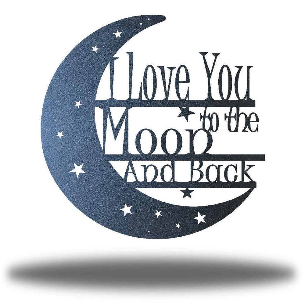 Riverside Designs-I Love You to the Moon and Back-Metal Wall Art Décor