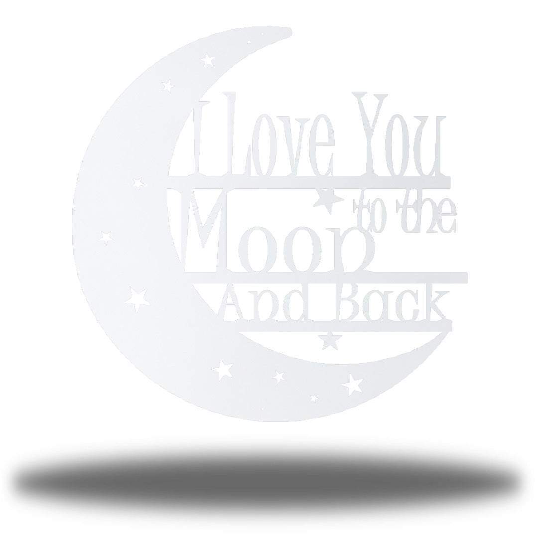 Riverside Designs-I Love You to the Moon and Back-Metal Wall Art Décor