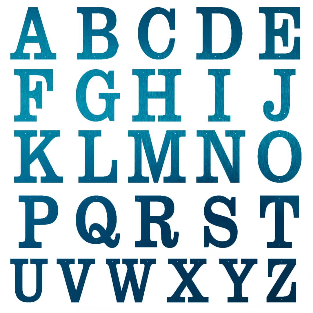 Riverside Designs-Letters of the Alphabet-Metal Wall Art Décor