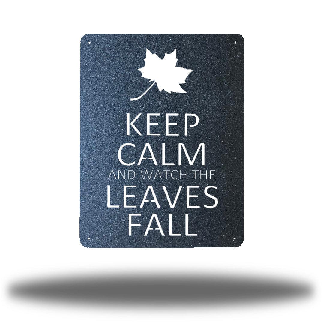 Riverside Designs-Keep Calm Fall Quote-Metal Wall Art Décor