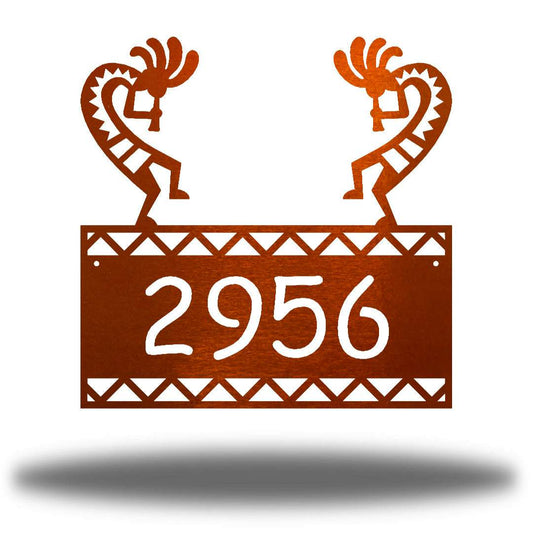 Riverside Designs-Kokopelli Address Sign-Metal Wall Art Décor