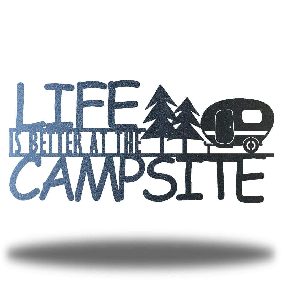 Riverside Designs-Life is Better at the Campsite-Metal Wall Art Décor