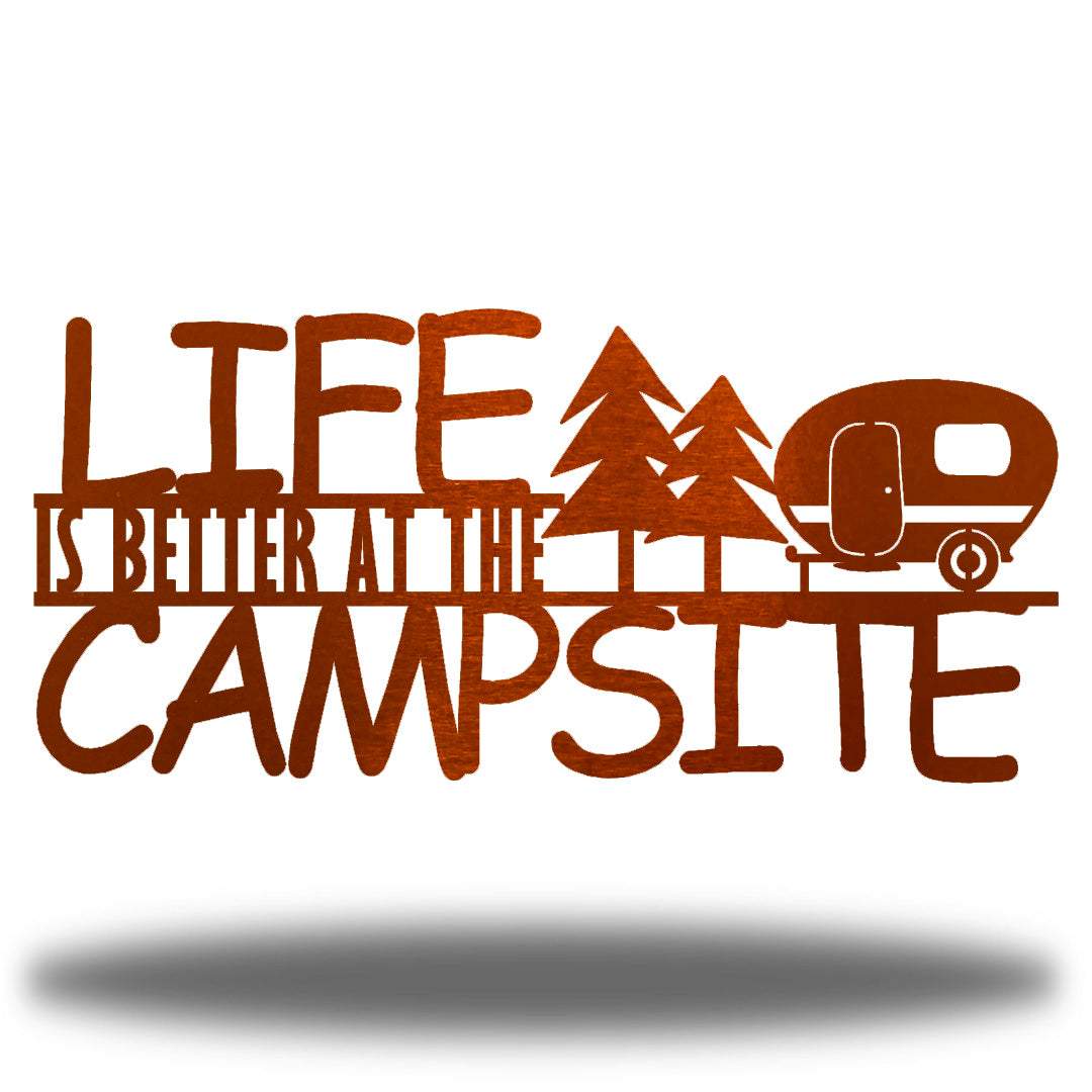 Riverside Designs-Life is Better at the Campsite-Metal Wall Art Décor