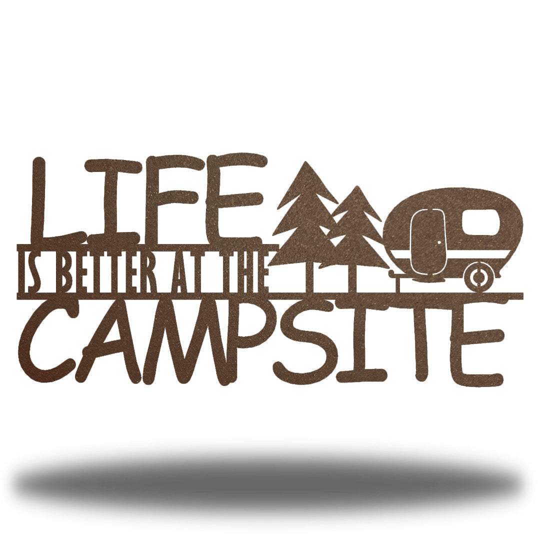 Riverside Designs-Life is Better at the Campsite-Metal Wall Art Décor