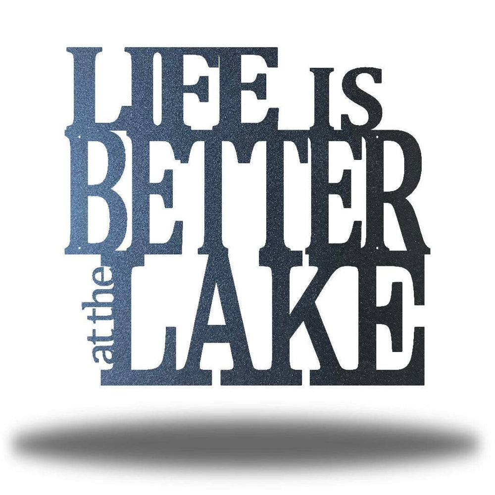 Riverside Designs-Life is Better at the Lake-Metal Wall Art Décor