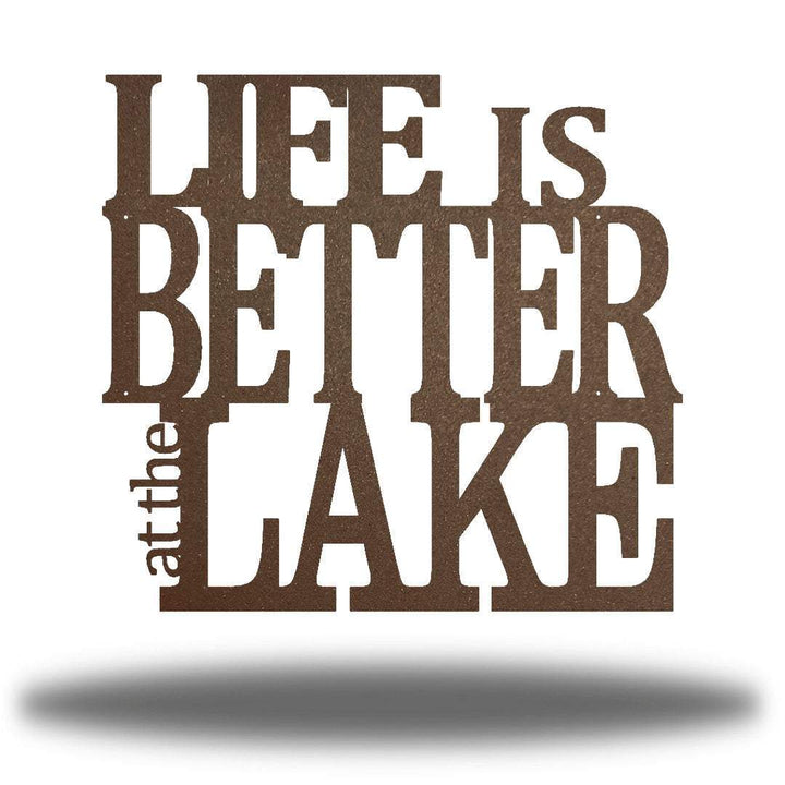 Riverside Designs-Life is Better at the Lake-Metal Wall Art Décor