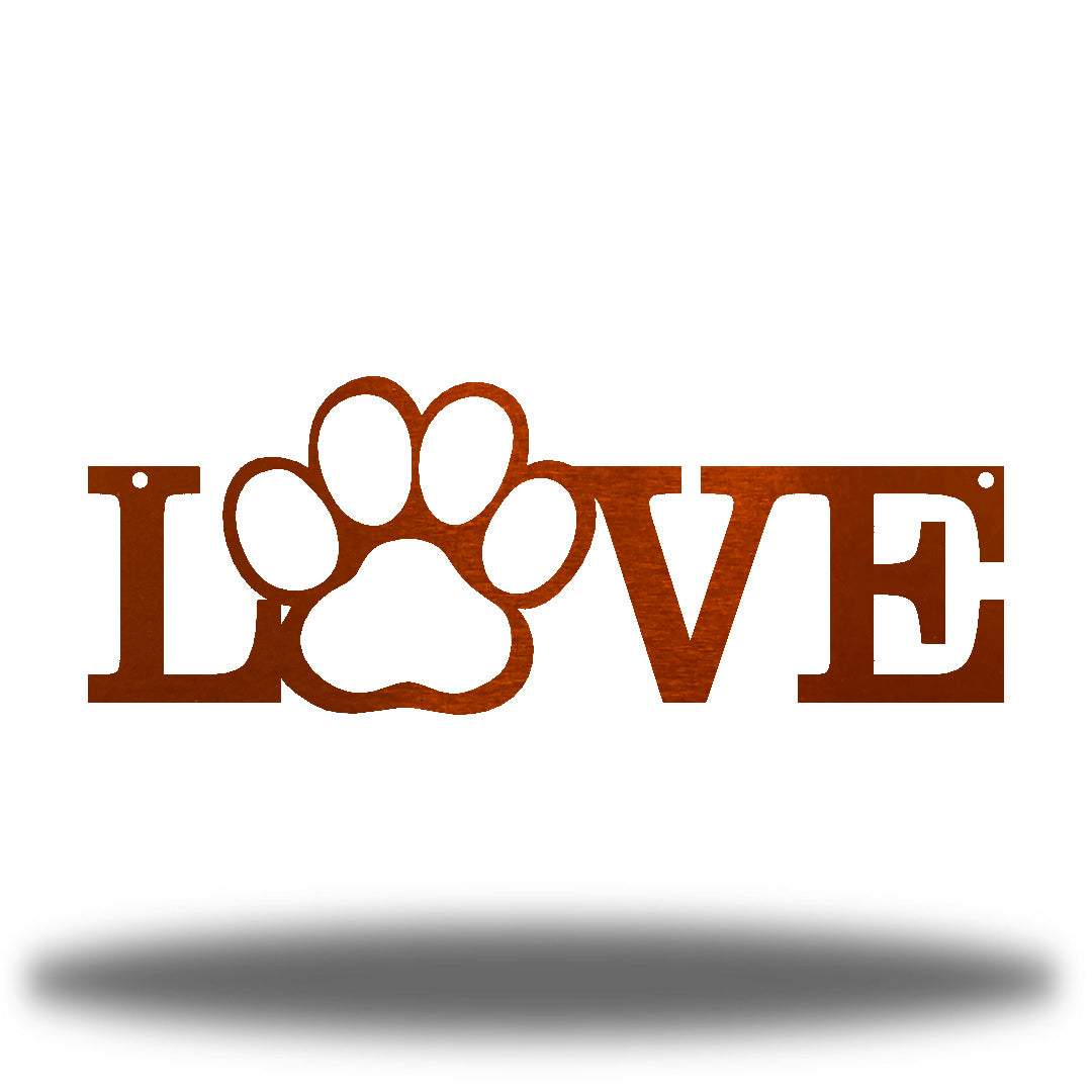 Riverside Designs-Love Paw-Metal Wall Art Décor