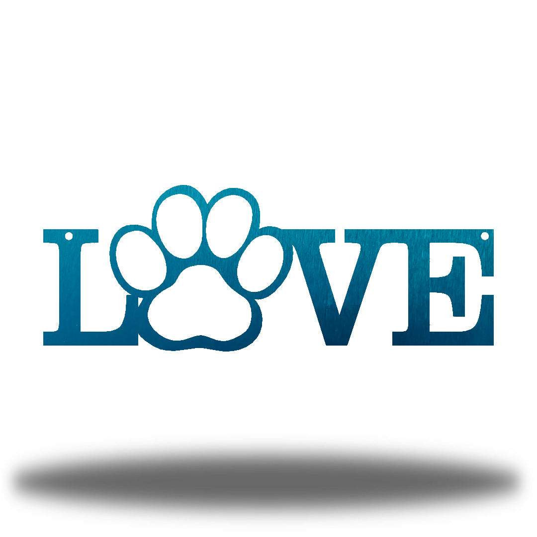 Riverside Designs-Love Paw-Metal Wall Art Décor