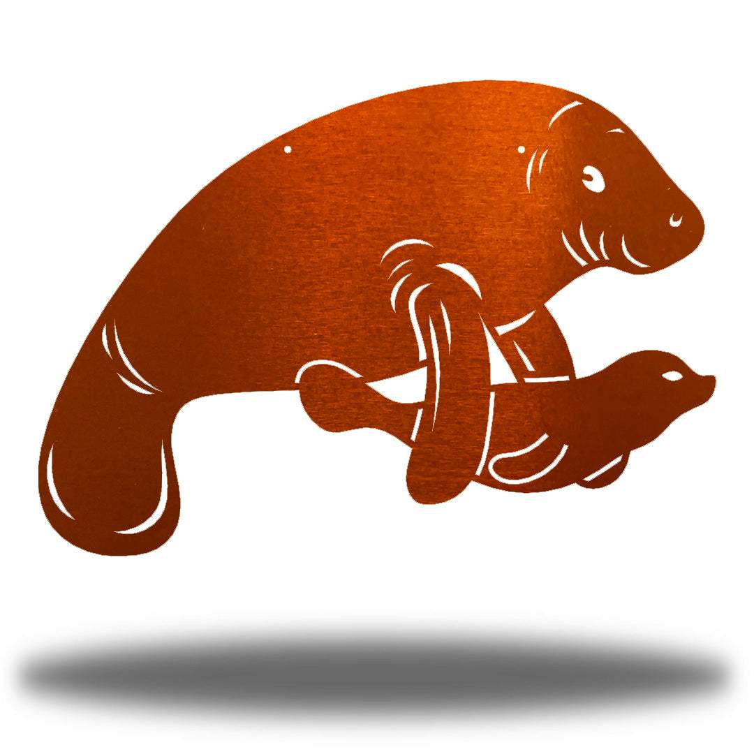 Riverside Designs-Manatee-Metal Wall Art Décor