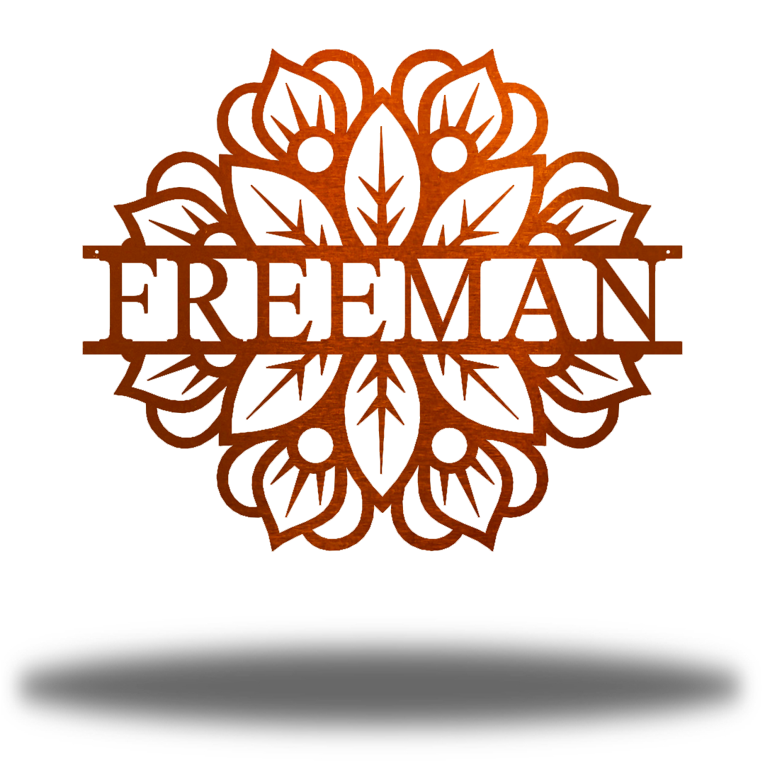 Riverside Designs-Mandala Monogram-Metal Wall Art Décor