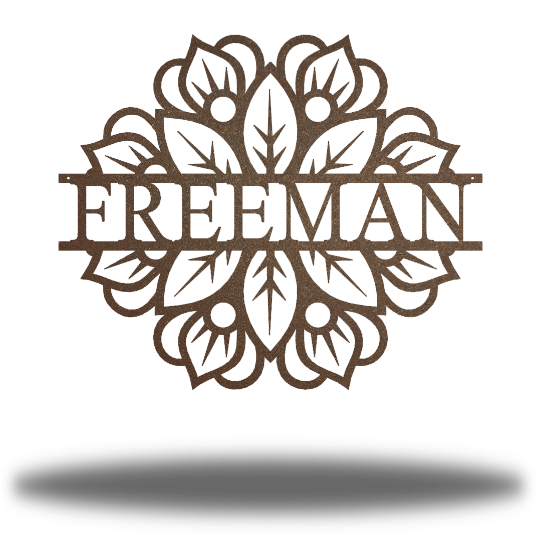 Riverside Designs-Mandala Monogram-Metal Wall Art Décor