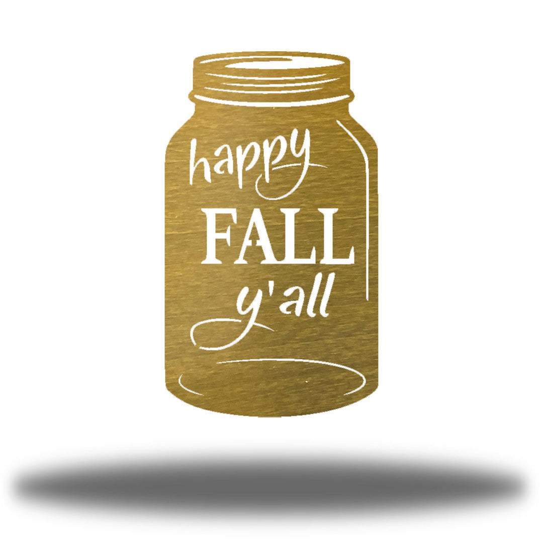 Riverside Designs-Happy Fall Y'all Jar-Metal Wall Art Décor