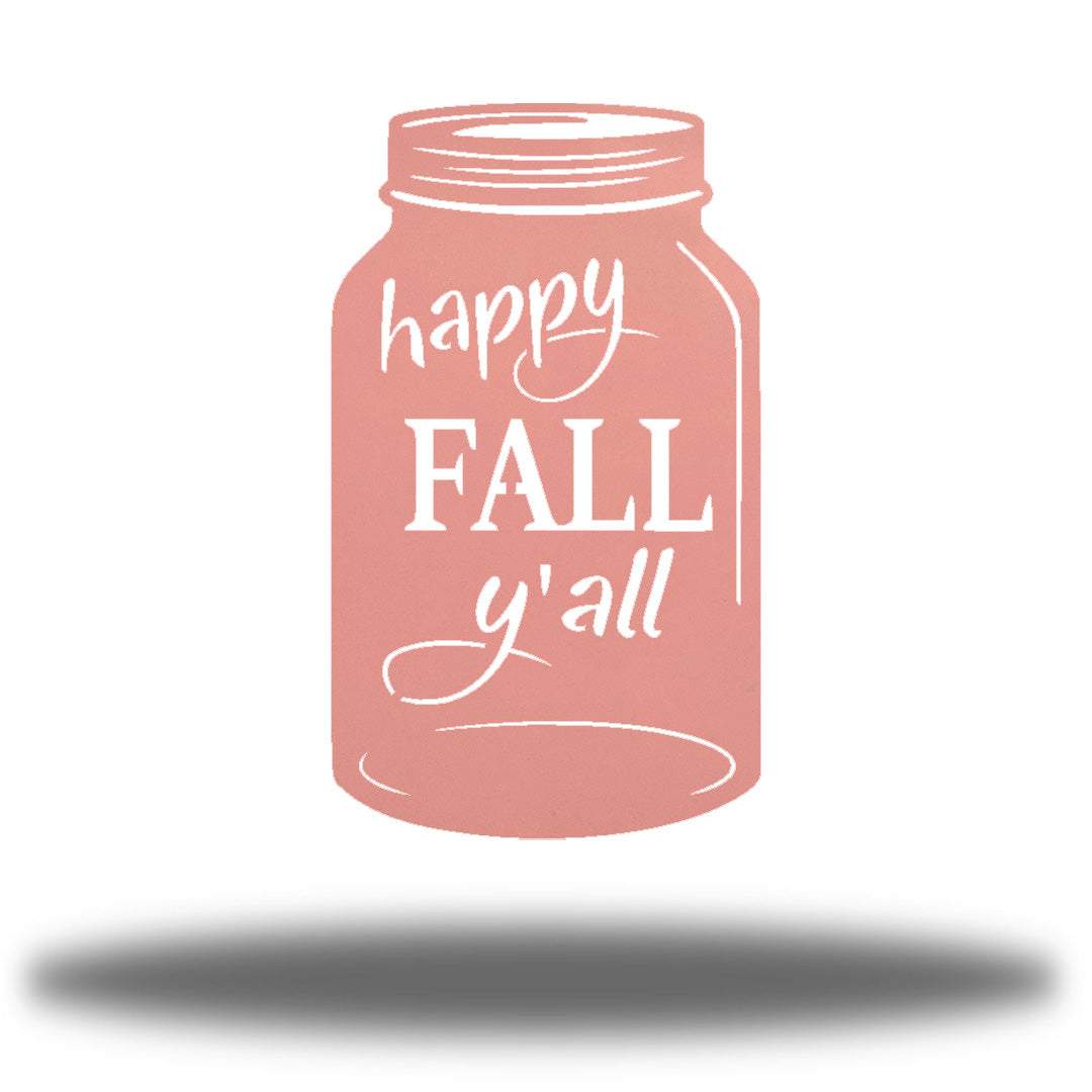 Riverside Designs-Happy Fall Y'all Jar-Metal Wall Art Décor