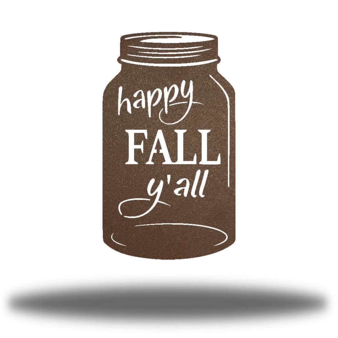 Riverside Designs-Happy Fall Y'all Jar-Metal Wall Art Décor