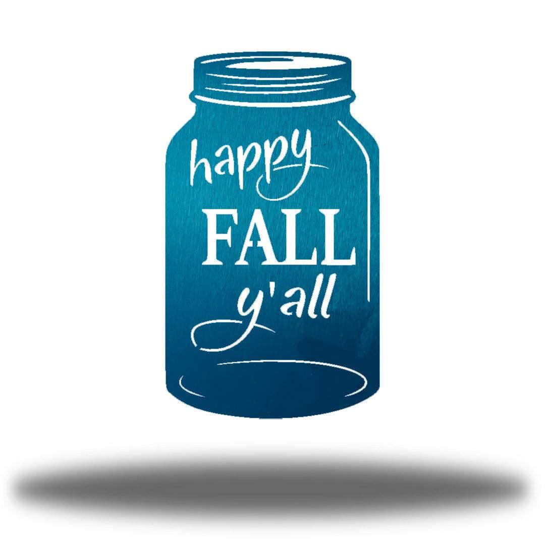 Riverside Designs-Happy Fall Y'all Jar-Metal Wall Art Décor