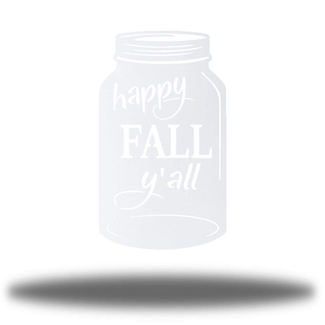 Riverside Designs-Happy Fall Y'all Jar-Metal Wall Art Décor