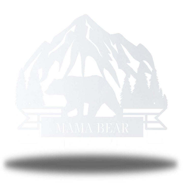 Riverside Designs-Mountain Bear Monogram-Metal Wall Art Décor