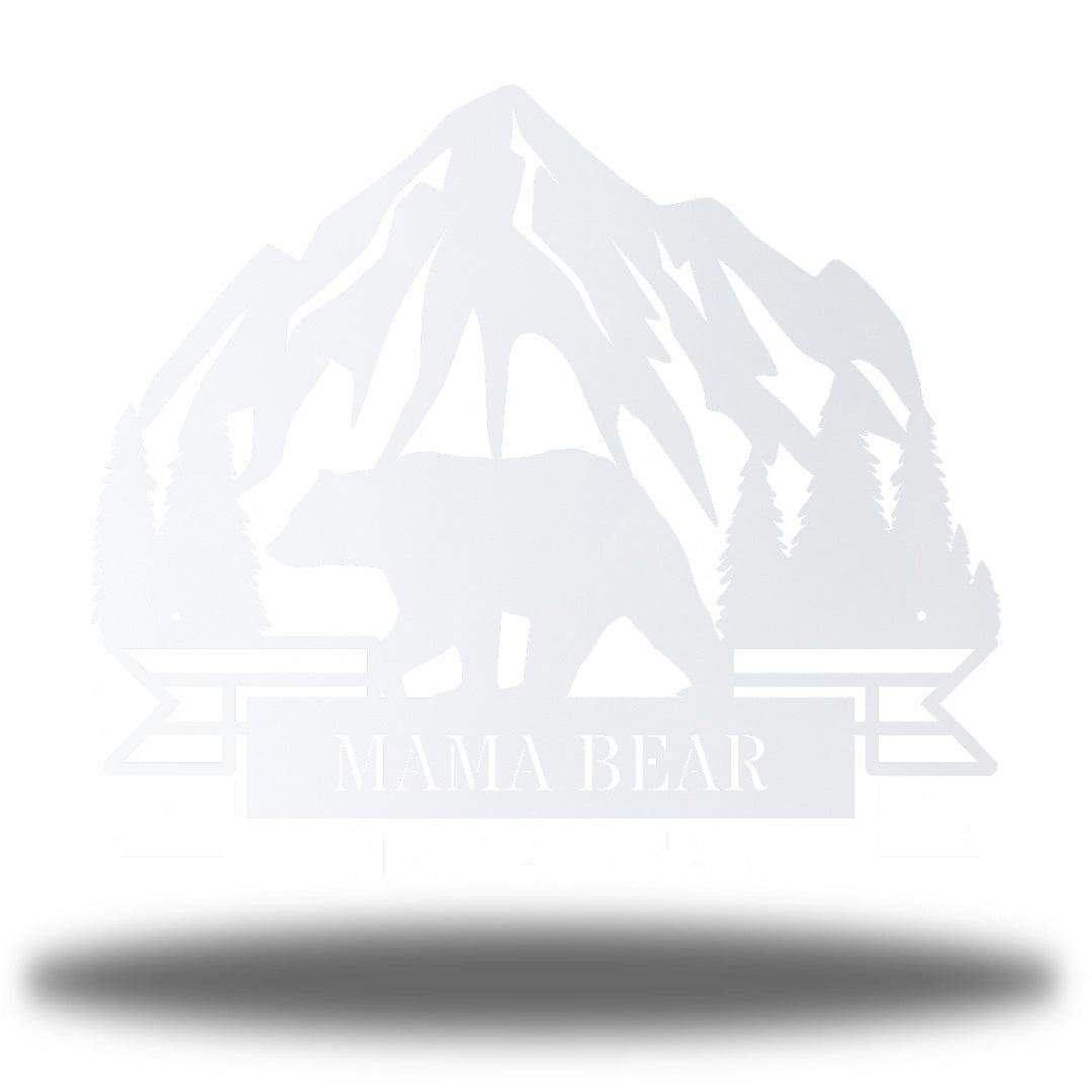 Riverside Designs-Mountain Bear Monogram-Metal Wall Art Décor