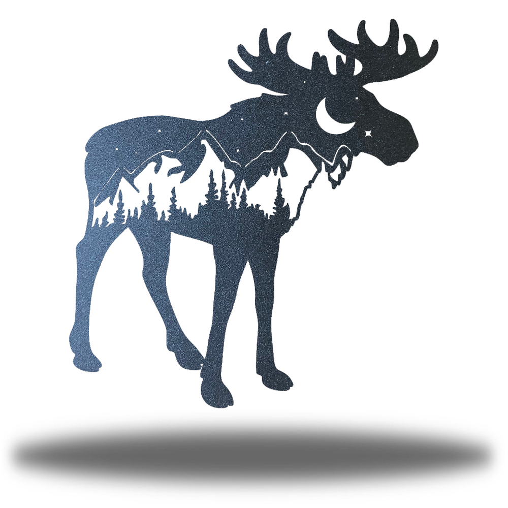 Riverside Designs-Mountain Moose-Metal Wall Art Décor