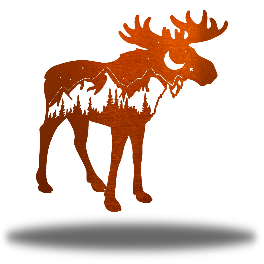 Riverside Designs-Mountain Moose-Metal Wall Art Décor