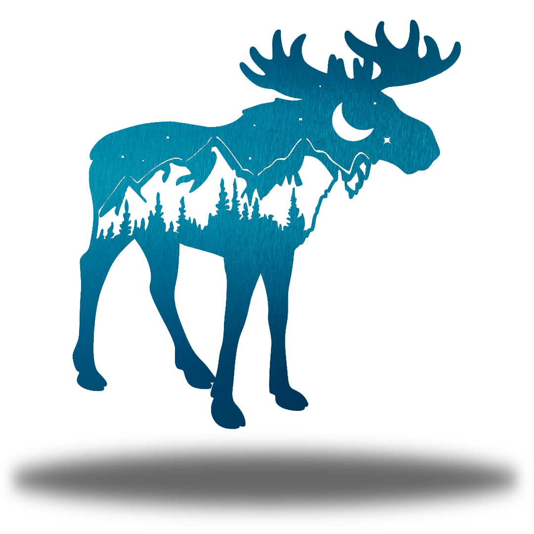 Riverside Designs-Mountain Moose-Metal Wall Art Décor