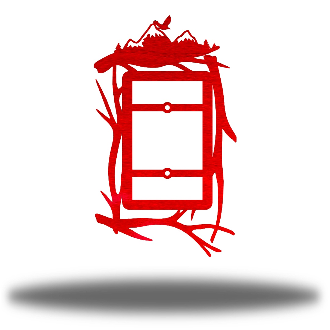 Riverside Designs-Mountain Scene Light Switch Cover-Metal Wall Art Décor