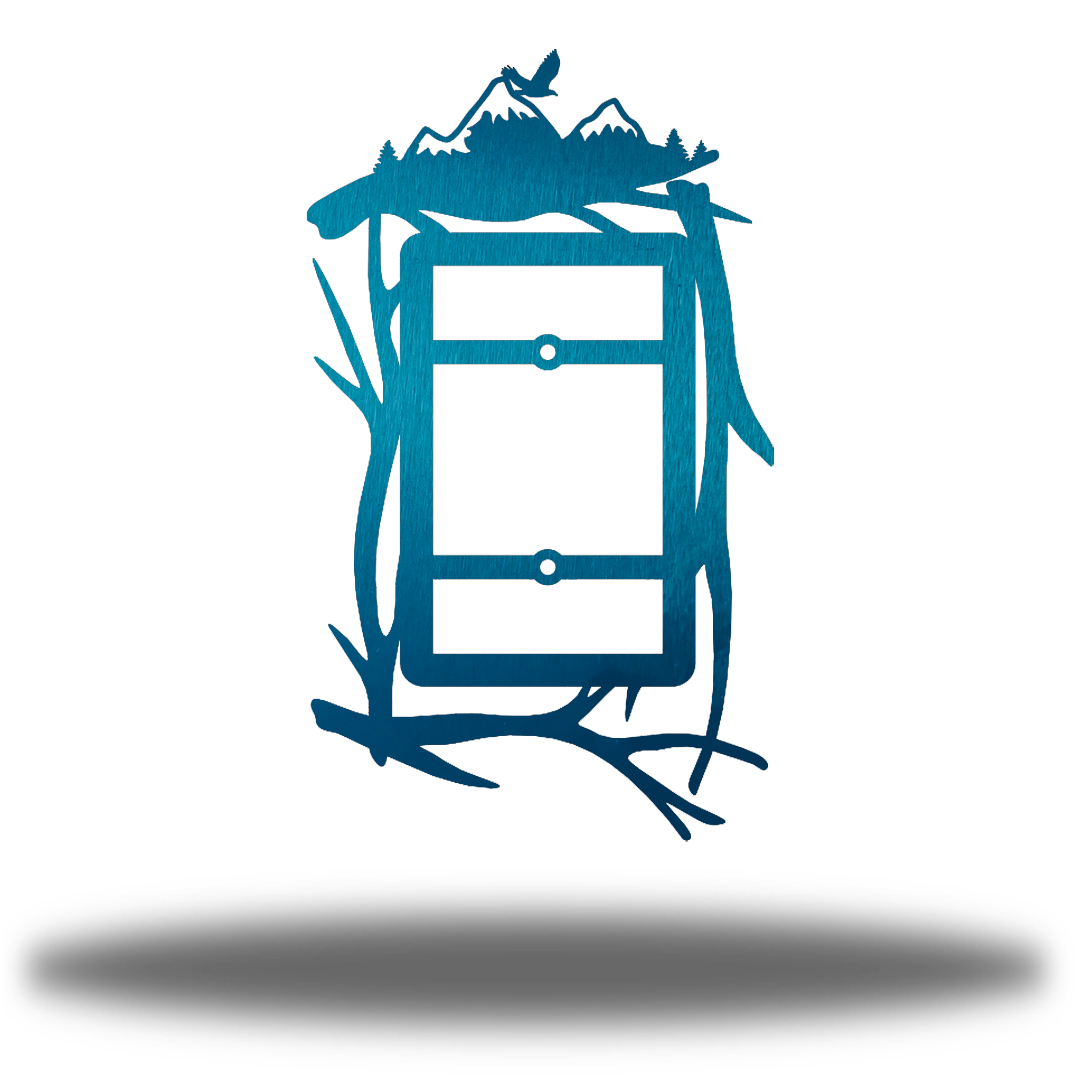 Riverside Designs-Mountain Scene Light Switch Cover-Metal Wall Art Décor