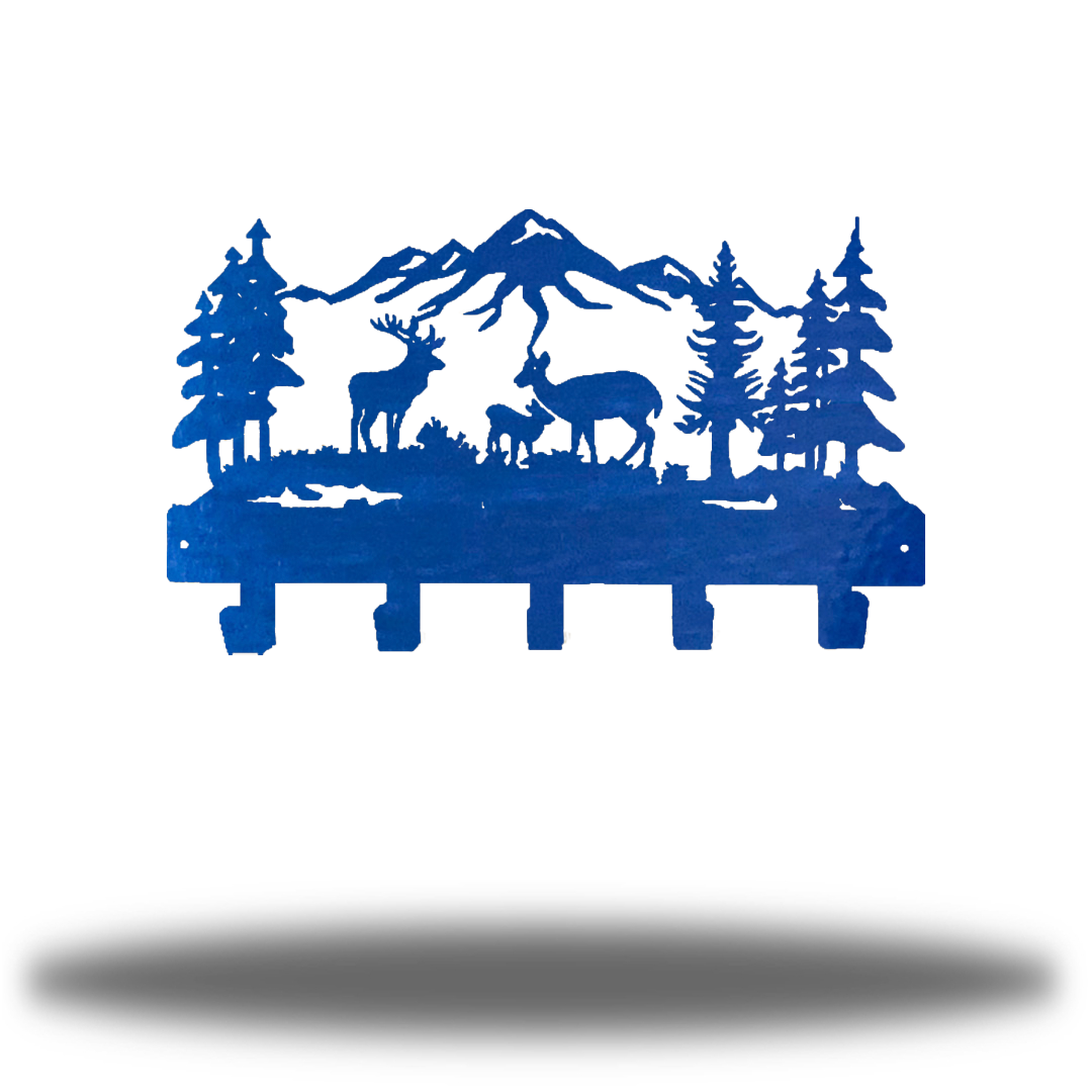 Riverside Designs-Deer Scene Wall Hanger-Metal Wall Art Décor