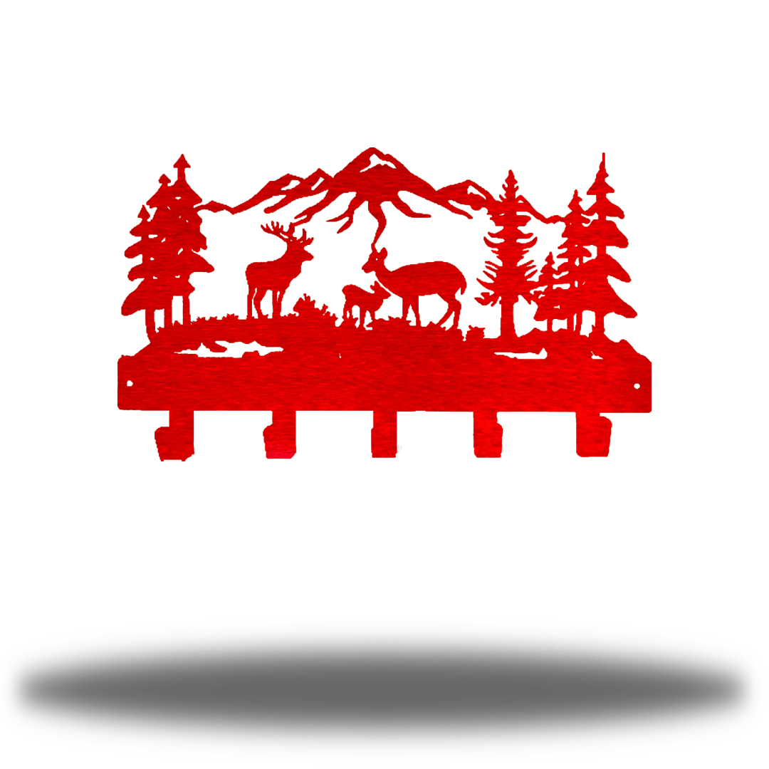 Riverside Designs-Deer Scene Wall Hanger-Metal Wall Art Décor