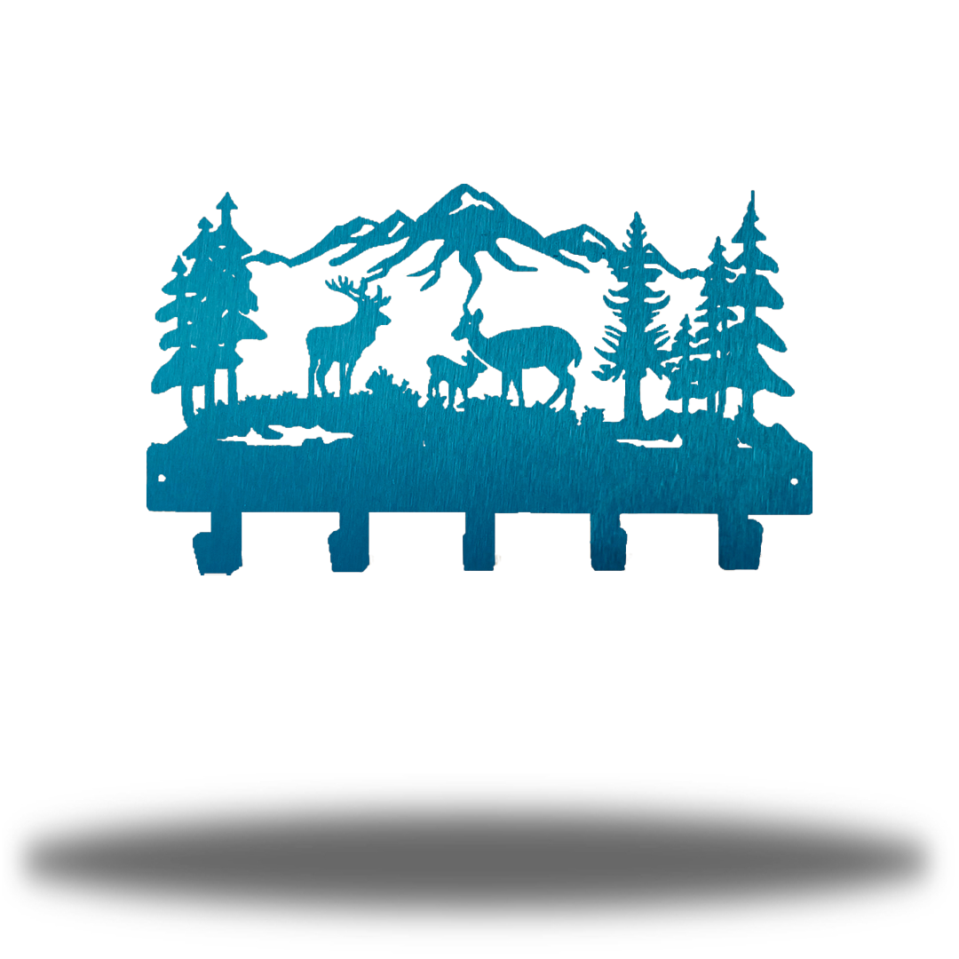 Riverside Designs-Deer Scene Wall Hanger-Metal Wall Art Décor