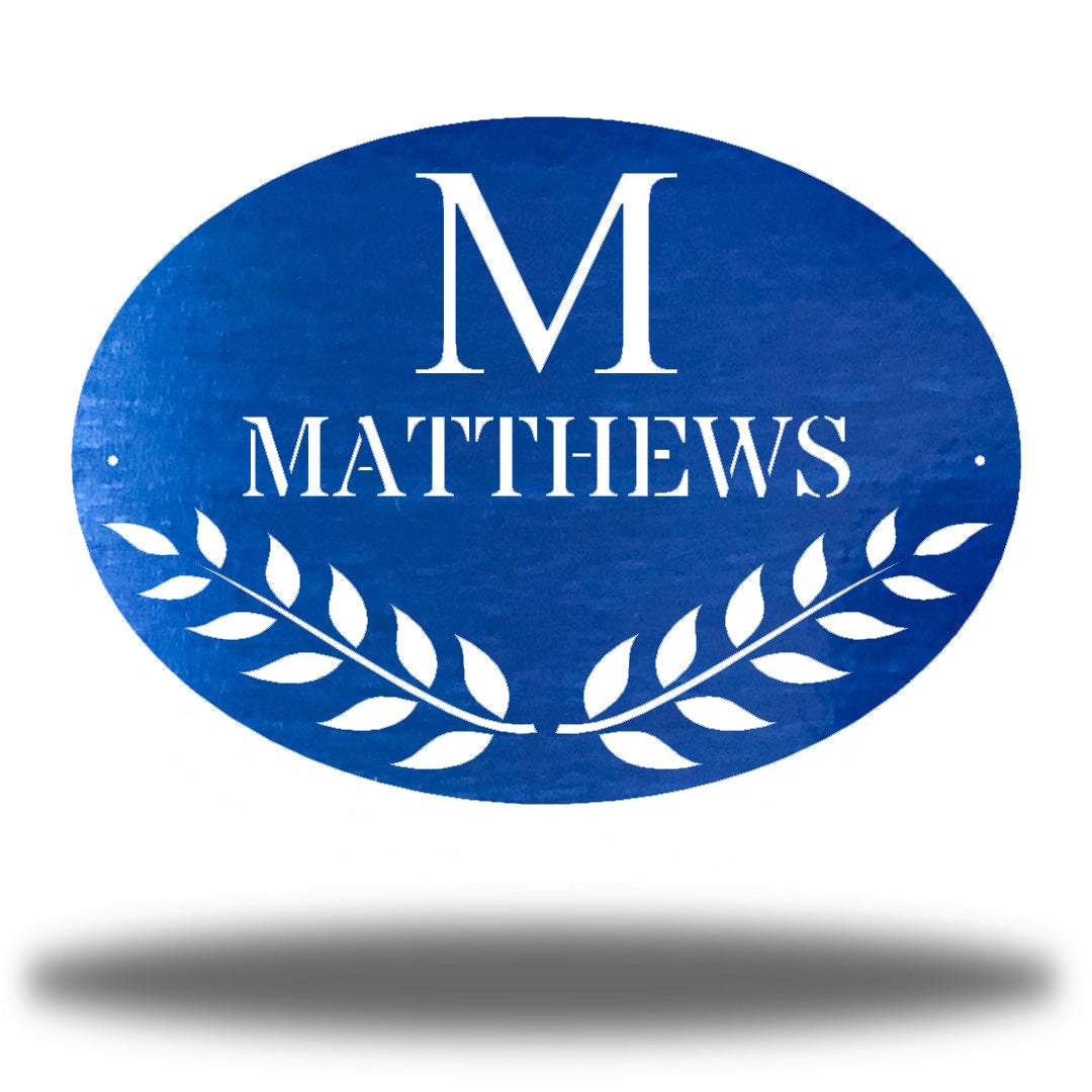 Riverside Designs-Oval Family Monogram-Metal Wall Art Décor