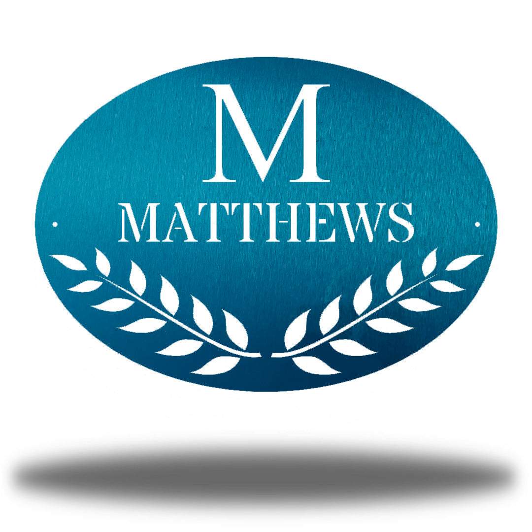 Riverside Designs-Oval Family Monogram-Metal Wall Art Décor